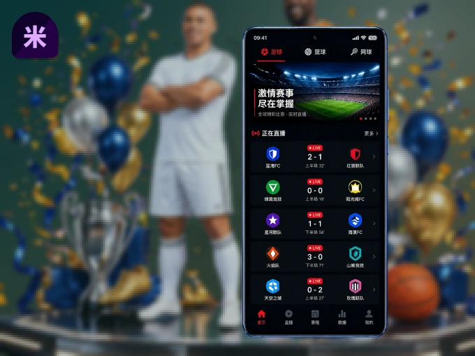 随时随地掌上观赛，尽在米乐 APP